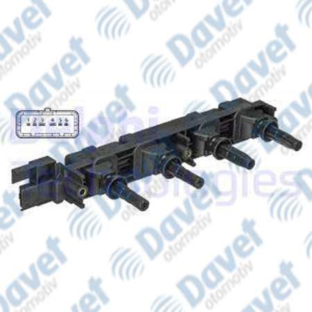 DELPHI GN10502-12B1 Atesleme Bobini Citroen C4 Peugeot 307 406 407 00-